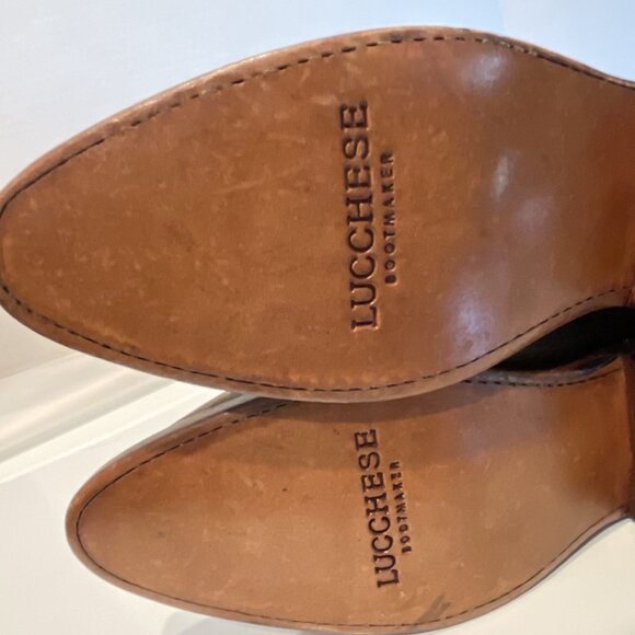 NWOB NWT Lucchese Boots Bootie Zip Women's 6.5 Suede Olive Green w/ Studs #M6040 - Picture 16 of 16